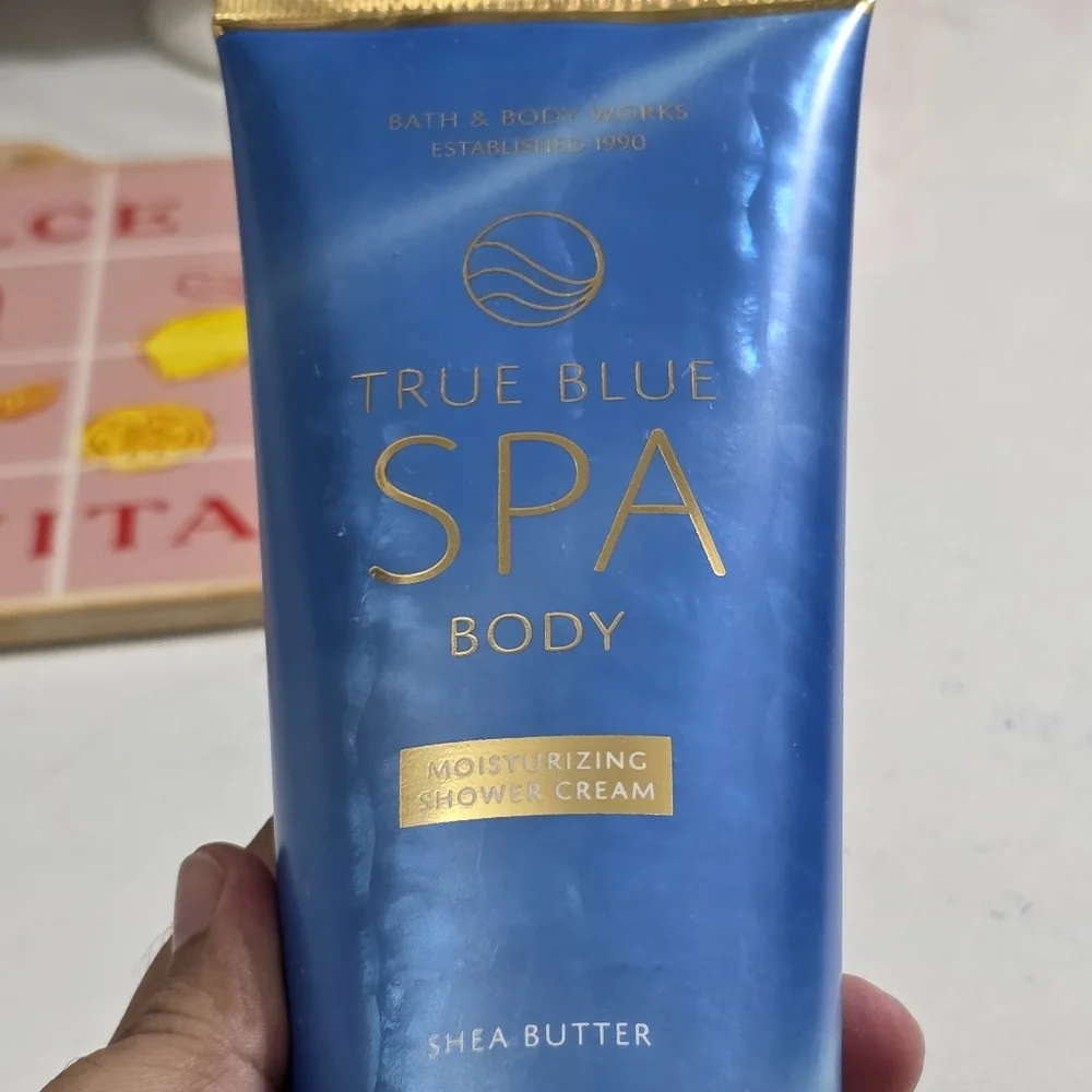 Bath & Body Works True Blue Spa Moisturizing Shea Shower Cream 10oz NEW RARE